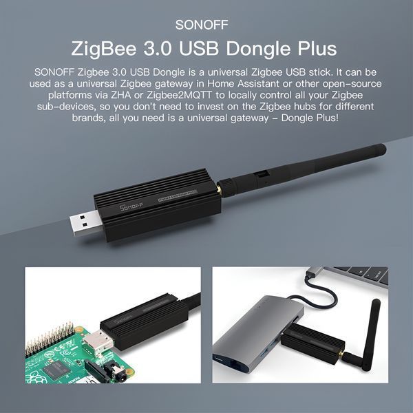 Sonoff Zigbee 3.0 USB Dongle Plus ZBDongle-P 9888010100046 foto