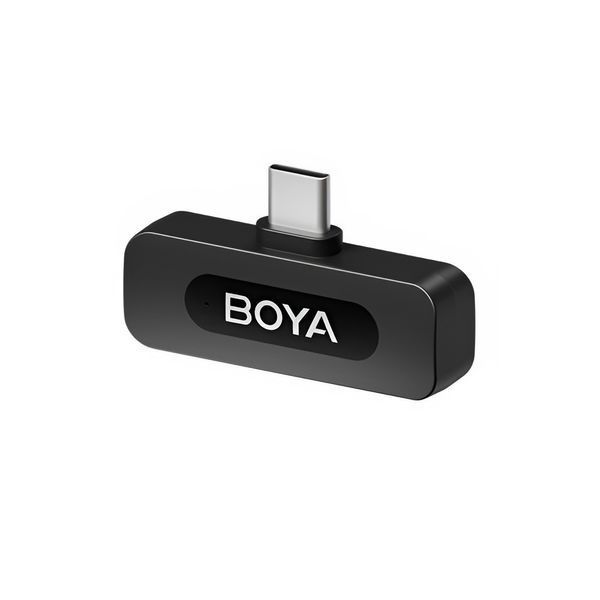 Беспроводной микрофон Boya Ультракомпактный двухканальный беспроводной микрофон 2,4 ГГц (BY-V20 V2), разъем Type-C, черный BY-V20 V2.0 фото