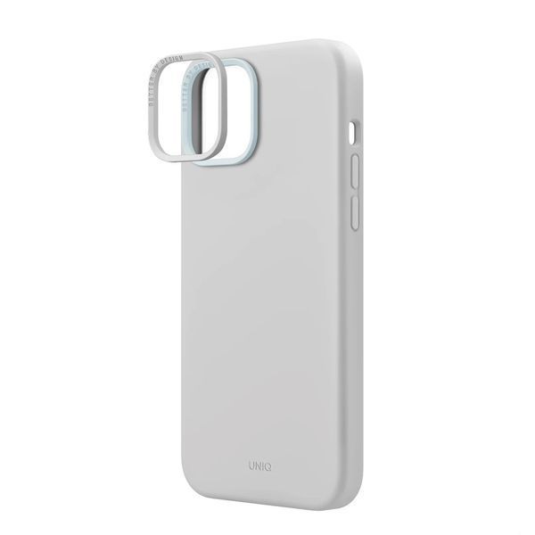 Uniq Case for iPhone 15 Hybrid Magclik Charging Lino Hue, Grey UNICAIP6.1HMCLGR foto