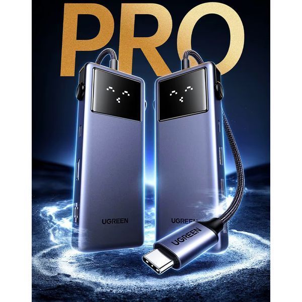 UGREEN HUB 7 в 1 Type-C &mdash; 1*HDMI 4K @ 60 Гц + 2*USB-A 3.0 + 1*USB-A 2.0 + 1*USB-C + LAN 100 Вт PD | CM888, &laquo;серый космос&raquo; 45155 фото