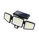 Solar Outdoor Lights 4000LM 210 Leds, Remote Control, 3 Adjustable Heads, Motion Sensor Lights, IP65 Waterproof, Black SL210RCBK foto 1