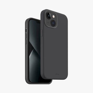 Чехол Uniq для iPhone 14 Hybrid Magclik Charging Lino Hue, серый UNIQ-IP6.1(2022)-LINOHMGR фото