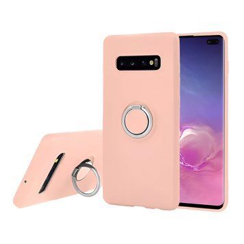 Чехол для шлема с кольцом Жидкий силикон Samsung S10E, Розовый HMT-CLISSS10ERPK фото