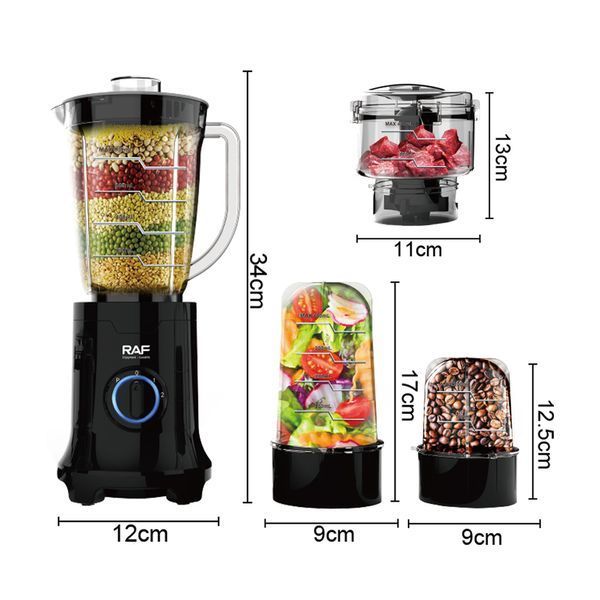Raf Blender and Grinder R.2866, 4in1, 19000RPM, 400W R.2866 foto
