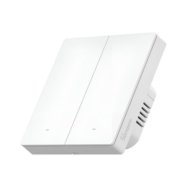 Умный настенный выключатель Sonoff Zigbee SwitchMan M5 2-Gang (нейтраль дополнительно), белый 6920075743074 фото