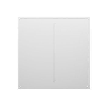 Moes Zigbee Star Feather Smart Push Button Switch 2 Gang (Neutral Wire), White ZS-SF-EU2-WH-MS foto