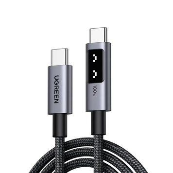 UGREEN Кабель Uno Series Type-C &mdash; Type-C для быстрой зарядки 5 А/100 Вт, 2 м, черный | L509 35512 фото