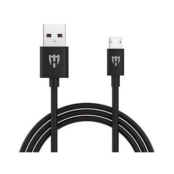 Helmet Cable USB to Micro-USB Basic 2.1A 1m, Black HMT-CUMBBK foto