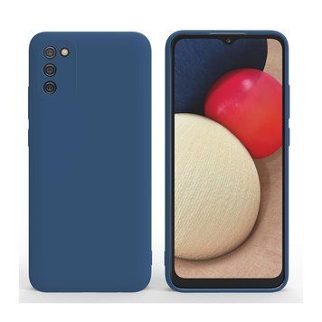 Чехол для шлема Жидкий силикон Samsung A02S, синий HMT-CLISSA02SBL фото
