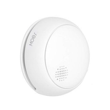 Moes Zigbee Smart Smoke Detector Fire 85dB Sound Alarm Siren Sensor CR123A ZSS-HM-SSD01-A-MS foto