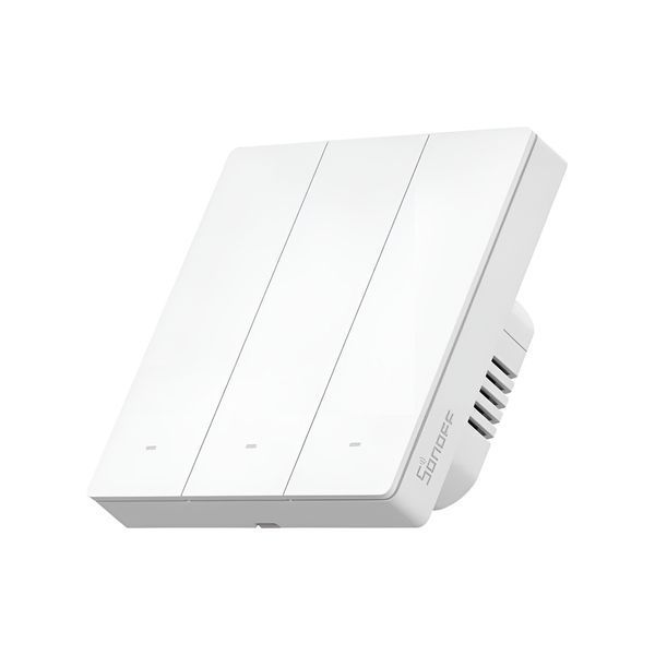 Интеллектуальный настенный выключатель Sonoff Matter Over Wi-Fi SwitchMan M5, 3-местный (нейтральный провод), белый 6920075777901 фото