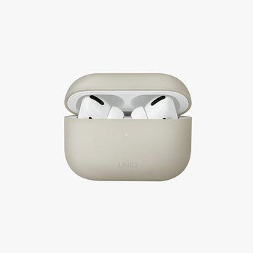 Uniq Case Silicon Lino Hybrid Beige for AirPods Pro, Ivory UNIQ-AIRPODSPRO-LINOBEIGE foto