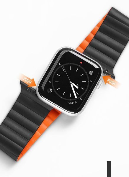 Версия с ремешком DUCIS и цепочкой для Apple Watch 38 мм/40 мм/41 мм, черный DUDUCHVAP38MMBK фото