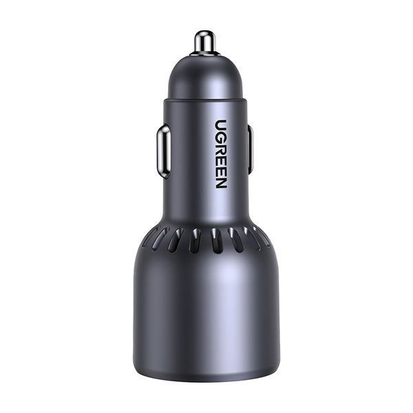 Автомобильное зарядное устройство UGREEN 2*Type-C+1*USB-A Алюминий 3A 75 Вт, серый 35024 фото