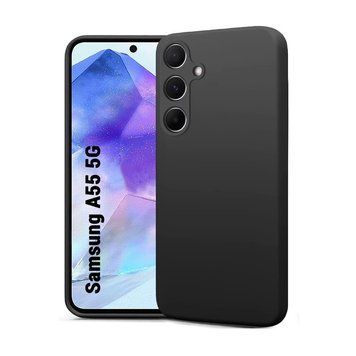Чехол WOO Liquid Silicone Samsung A55 5G, Черный _ WOOCLSSAMA55BK фото