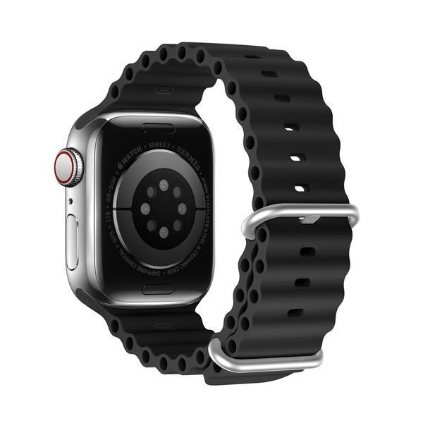 Ремешок DUX DUCIS Ocean Wave для Apple Watch 42 мм/44 мм/45 мм, черный DUDUSOWVAW42MMBK фото