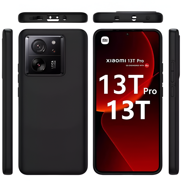 Helmet Case Liquid Silicone Xiaomi 13T/13T Pro, Black HMTCLISXIMI13TBK foto