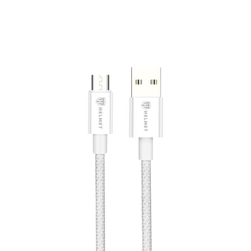Helmet Cable USB to Micro-USB 20W 1.5M Nylon Series, Grey HMTCUM20WNYSEGR foto