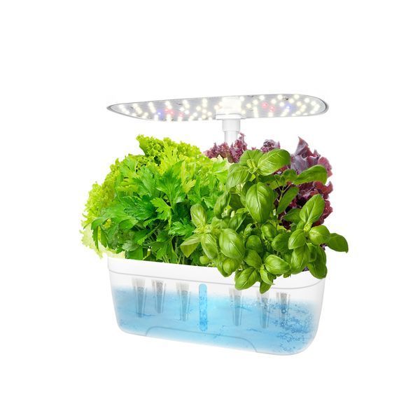 Green Grow hydroponics growing system 6 pods, White PLD1002-WHT foto