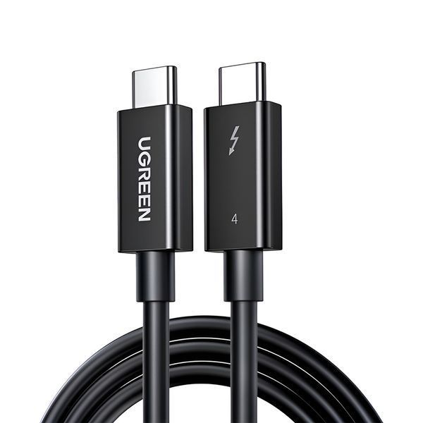 UGREEN Кабель Type-C &mdash; Type-C Thunderbolt 4, 40 Гбит/с, 0,8 м | US501, черный 30389 фото