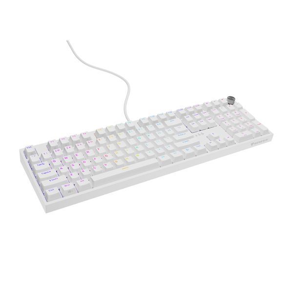 Genesis Mechanical Keyboard Thor 404 US Layout RGB Backlight Mechanical White Oetemu Peach Silent NKG-2300 foto