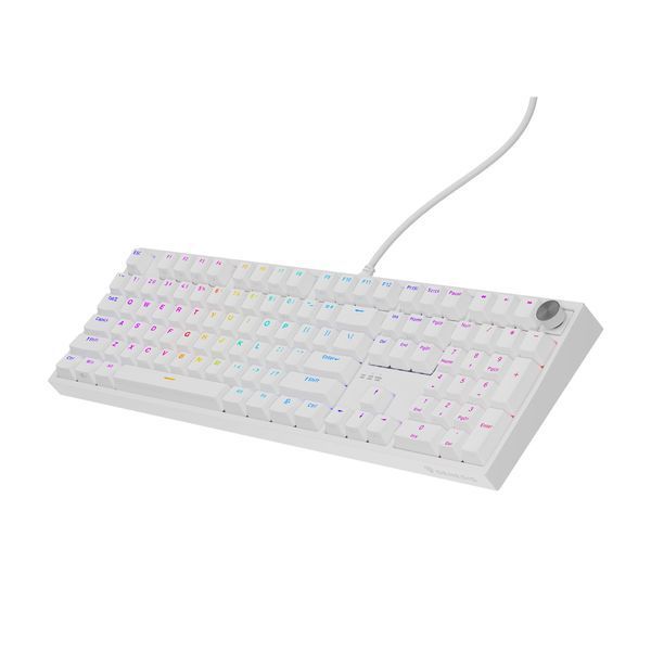 Genesis Mechanical Keyboard Thor 404 US Layout RGB Backlight Mechanical White Oetemu Peach Silent NKG-2300 foto