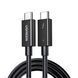 UGREEN Кабель Type-C &mdash; Type-C Thunderbolt 4, 40 Гбит/с, 0,8 м | US501, черный 30389 фото 3