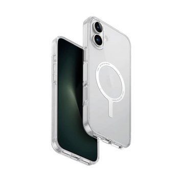 Чехол Uniq Clario для iPhone 16 Plus Hybrid Clario (ECO) с зарядкой Magclick, прозрачный UNIQ-IP6.7(2024)-CLARMCLR фото