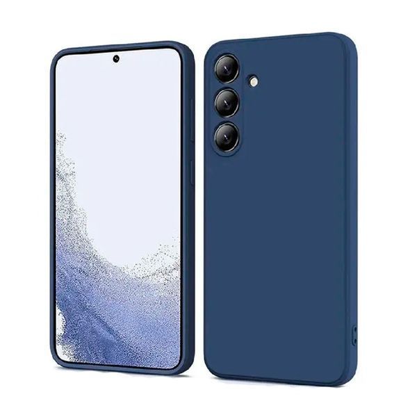 Чехол WOO Жидкий силикон Samsung A25 5G, Синий WOOCLSSAMA25BL фото