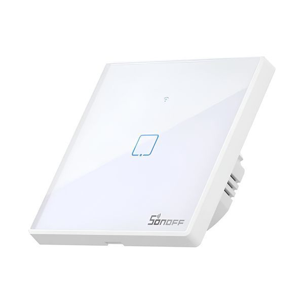 Настенный выключатель Sonoff Wi-Fi Smart Touch серии TX, 1-клавишный (нейтральный провод), белый 6920075742008 фото