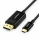 UGREEN Cable Type-C to DisplayPort 4K@30Hz Thunderbolt 3 Compatible 1.5M MM139, Black 50994 foto 1