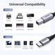 UGREEN Кабель для принтера USB-C &mdash; USB-B 2.0, плетеный, алюминиевый корпус, 2 м, черный 80807 фото 2