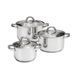 Ambition, Cookware Set 6 Pcs With Lid, Berry, Stainless Steel, Tempered Glass 68878 foto 1