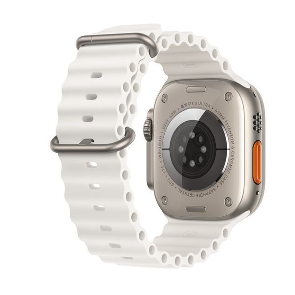 Watch Ultra 2, 49mm, Titanium (White Ocean Strap Orange) (Replica) CHSMWAT10UKBK foto