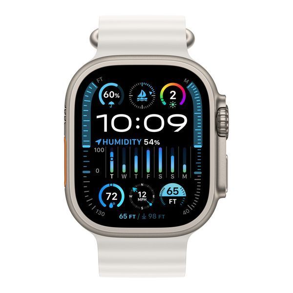 Watch Ultra 2, 49mm, Titanium (White Ocean Strap Orange) (Replica) CHSMWAT10UKBK foto