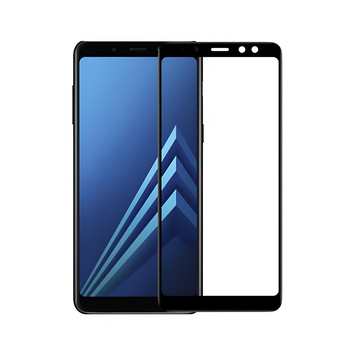 Helmet Glass 3D Round Edge Samsung A8 Plus (2018) Черный H3DGSA8PLUSb фото