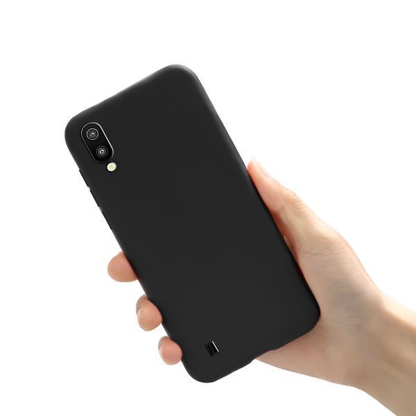Чехол для шлема Жидкий силикон Samsung A01, Черный HMT-CLISSA01BK фото