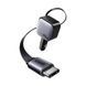 UGREEN Car Charger 1*Type-C+1*USB-A with Type-C Cable, Retractable, 90W, Grey | EC603 55909B foto 2