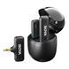Boya Wireless Microphone 2.4GHz Dual-Channel System with Charging Case (BY-WM3T-U2), 3,0 Jack, Black BY-WM3T-M2 foto 3