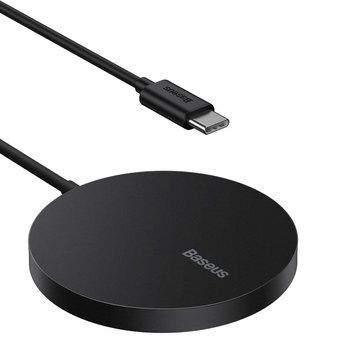 Baseus Wireless Charger Simple Mini Magnetic Type-C 15 Вт Q1 (MagSafe для iPhone), черный _ WXJK-F01 фото