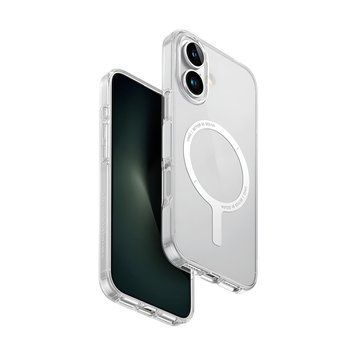 Чехол Uniq для iPhone 16 Hybrid Clario (ECO) с зарядкой Magclick, прозрачный UNIQ-IP6.1(2024)-CLARMCL фото