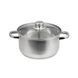 Domotti, Pot With Lid, Santo, 18 Cm, 2.1 L Stainless Steel, Tempered Glass 60832 foto 1