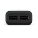 Настенное зарядное устройство для шлема с кабелем USB на Lightning 2xUSB 2,4 А, черный HMT-WCLC2UBK фото 3