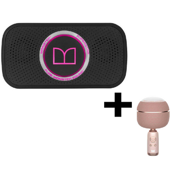 Monster Microphone + Wireless Speaker Superstar Pink M97 foto