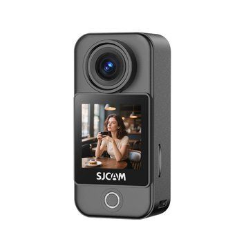 Карманная экшн-камера SJCAM C400, гироскопический стабилизатор Sixaxis, водонепроницаемый корпус, 4K, 30 кадров в секунду, поворотный сенсорный экран, срок службы батареи: 172 минуты (4K, 30 кадров в секунду), черный SJ-C400POCKET фото