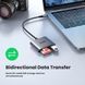 UGREEN Card Reader USB-C to SD/TF + USB 2.0 | CM387, Gray 80798 foto 2