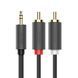UGREEN Cable AUX 3.5mm Male to 2xRCA Male 3M | AV102, Gray 10512 foto 1