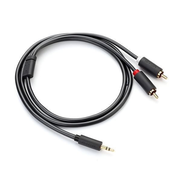 UGREEN Cable AUX 3.5mm Male to 2xRCA Male 1.5M | AV102, Gray 10511 foto