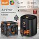 Raf Air Fryer R.5332B, Transparent Window, 4L,1300W, Black R.5332B foto 3