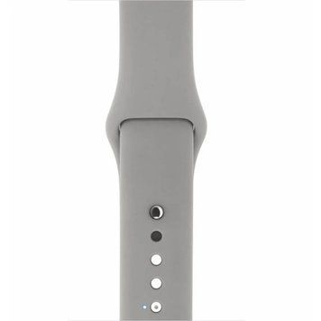 Силиконовый ремешок для Apple Watch 42/44/45 мм, M/L, серый SPAPWSLG44GR фото
